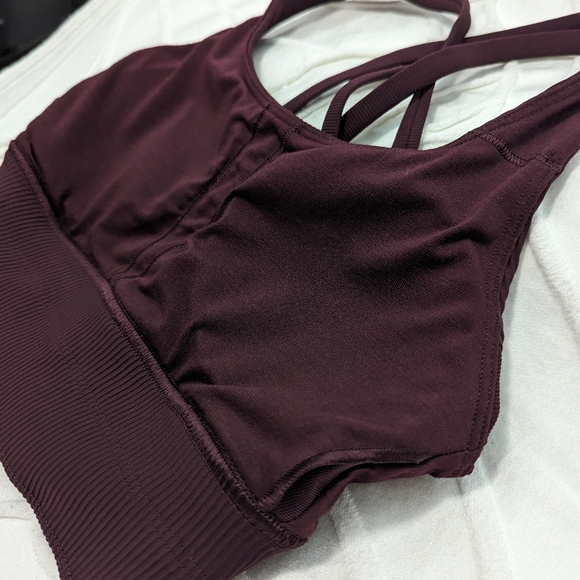 Lululemon Cassis Energy Longline Ribbed Bra - Picture 6 of 6